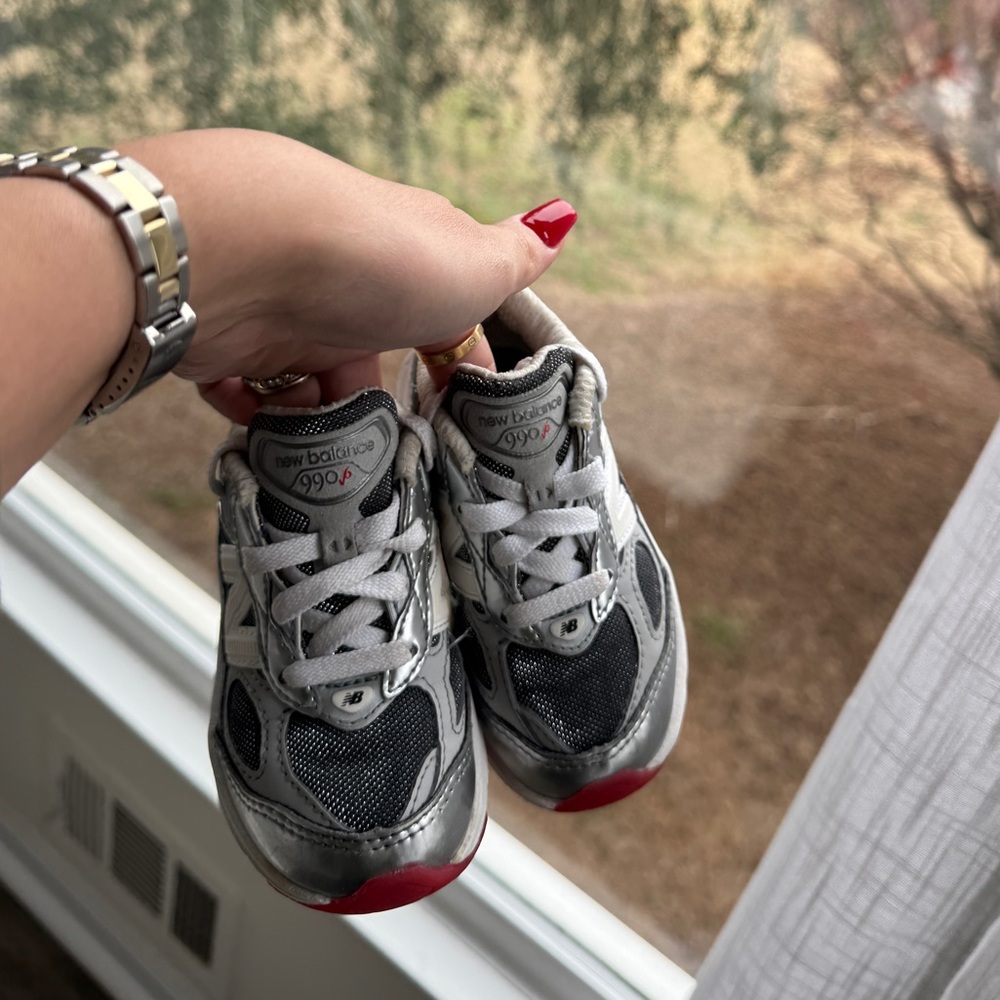 New balance 990v6 DTLR tinsel silver red gray 6c - Picture 3 of 6